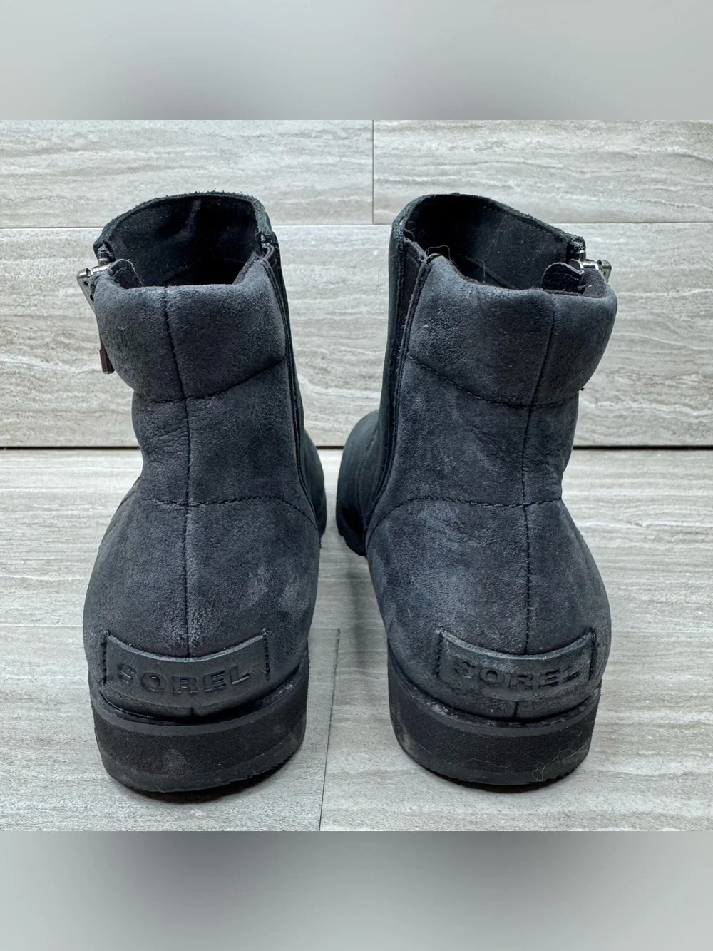 Sorel Harlow Waterproof Zip Ankle Boots Womens Size 9